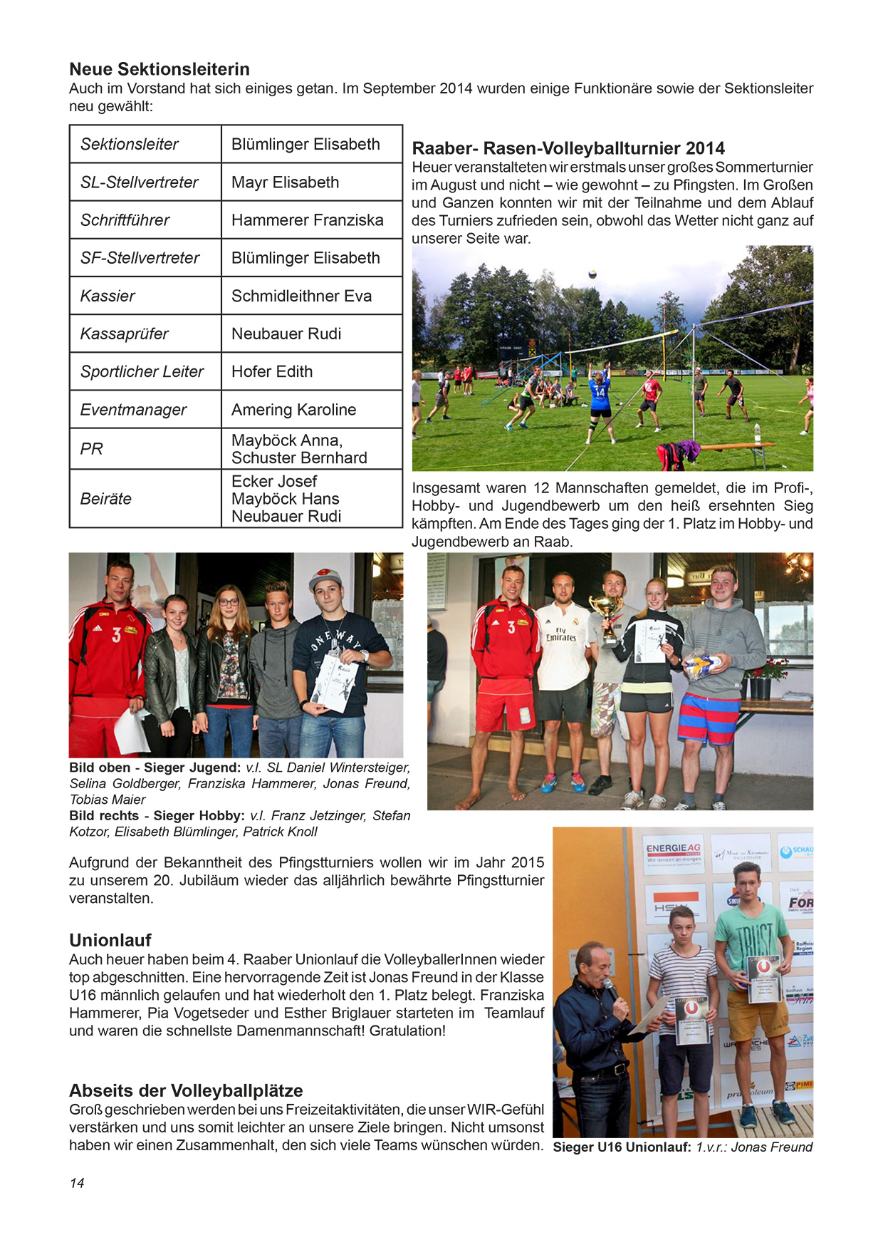 Unionzeitung 2014 - Seite 14